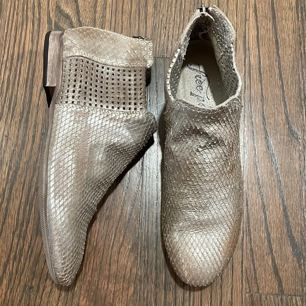Free People Distressed Ankle Booties